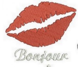 Stickdatei - Lippen Kussmund